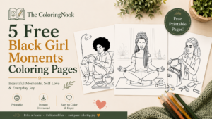 Black Girl Moments Coloring Pages