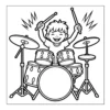 Drum Coloring Book - 40 Pages
