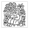 Plant Lady Coloring Book - 40 Pages