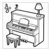Piano Coloring Book - 40 Pages
