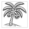 Palm Tree Coloring Book - 40 Pages