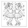 Dance Coloring Book - 40 Pages