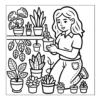 Plant Lady Coloring Book - 40 Pages