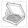 Pizza Coloring Book - 40 Pages