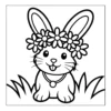 Easter Bunny Coloring Book - 40 Pages