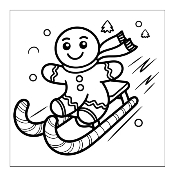 Gingerbread House Coloring Book - 40 Pages