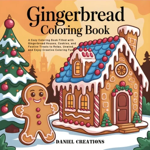 Gingerbread House Coloring Book - 40 Pages
