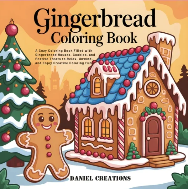 Gingerbread House Coloring Book - 40 Pages