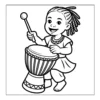 Drum Coloring Book - 40 Pages