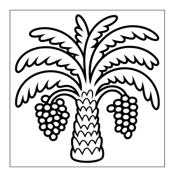 Palm Tree Coloring Book - 40 Pages