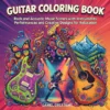Guitar Coloring Book cover - 40 printable pages