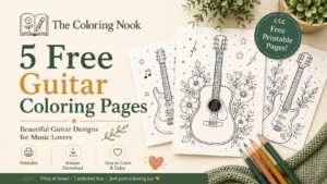 Guiter Coloring pages