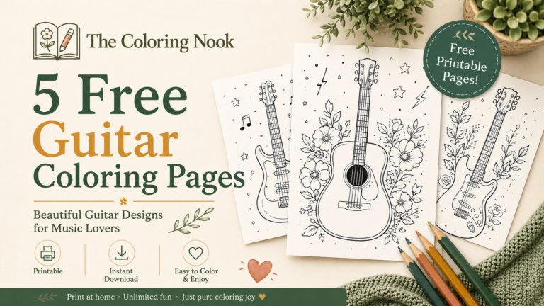 Guiter Coloring pages