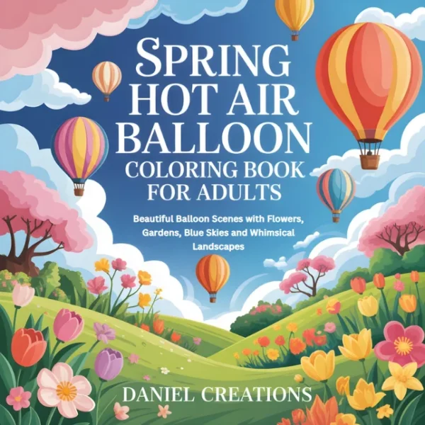 Hot Air Balloon Drawing Coloring Book