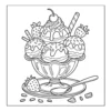 Printable sweet sundae coloring page