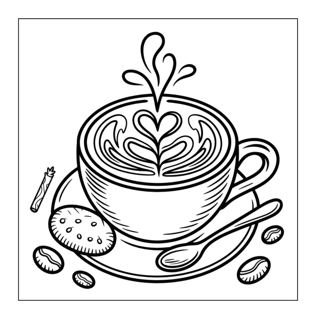 Food and Snacks Coloring Pages