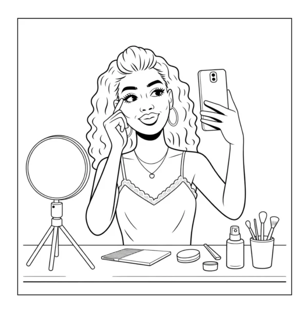 Black Girl Moments Coloring Book - 40 Pages