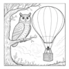 Hot Air Balloon Drawing Coloring Book - 40 Pages