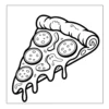 Pizza Coloring Book - 40 Pages