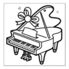 Piano Coloring Book - 40 Pages