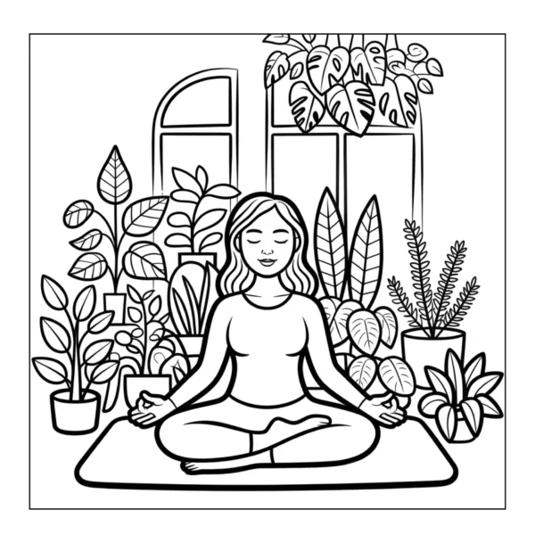 Plant Lady Coloring Book - 40 Pages