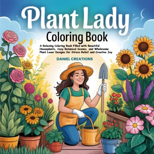 Plant lady coloring book