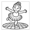 Ballerina Coloring Book - 40 Pages