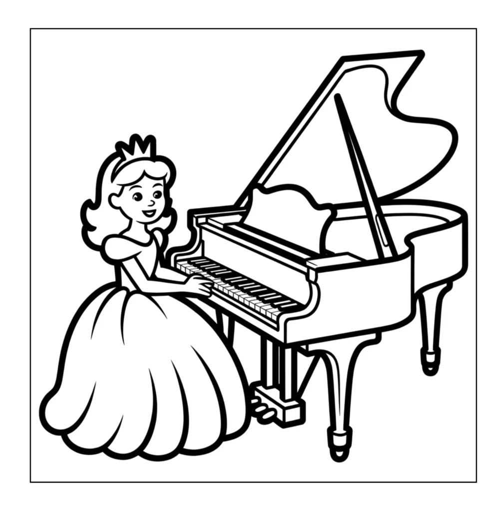 Princess Playing Piano