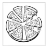 Pizza Coloring Book - 40 Pages