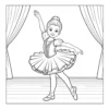 Dance Coloring Book - 40 Pages