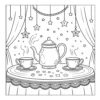 Tea Party Coloring Book - 40 Pages