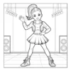 Dance Coloring Book - 40 Pages