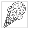 Ice Cream Coloring Book - 40 Pages