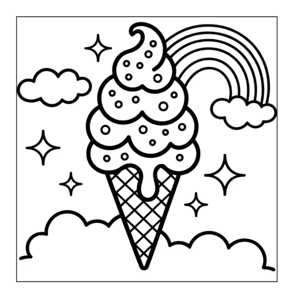 Ice Cream Coloring Pages