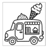Ice Cream Coloring Book - 40 Pages