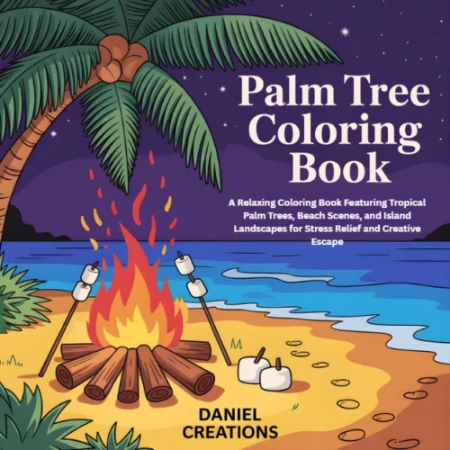 Palm Tree Coloring Book - 40 Pages