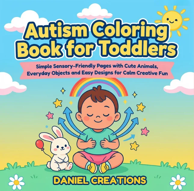 Autism Coloring Book cover — 40 printable pages