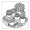Books And Succulents Succulents with books and a journal