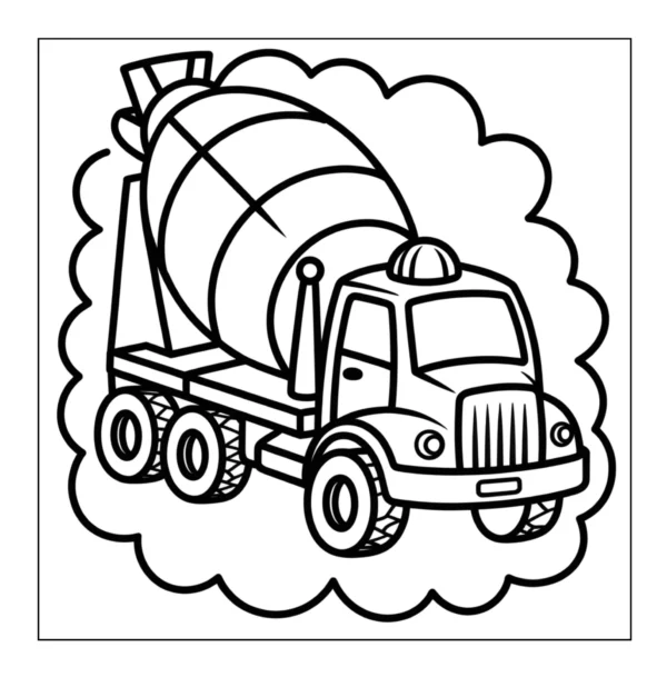 Construction Coloring Book - 40 Pages