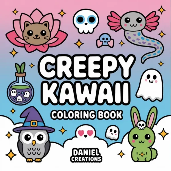 Creepy Kawaii Coloring Book (Printable PDF)