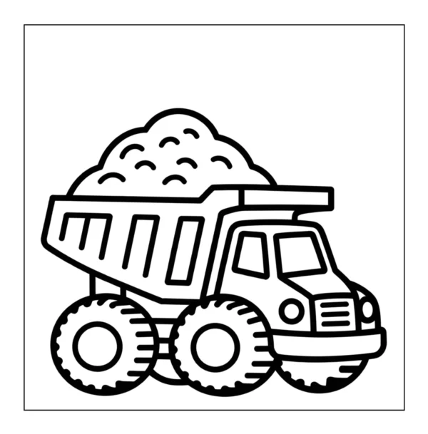 Construction Coloring Book - 40 Pages