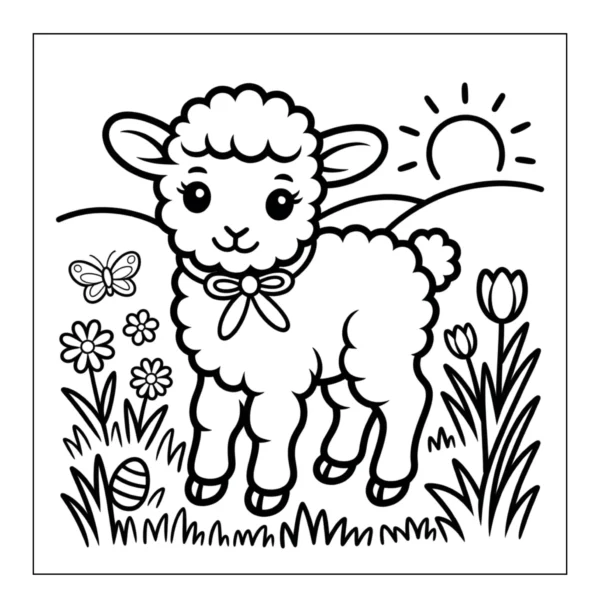 Easter Coloring Book - 40 Pages