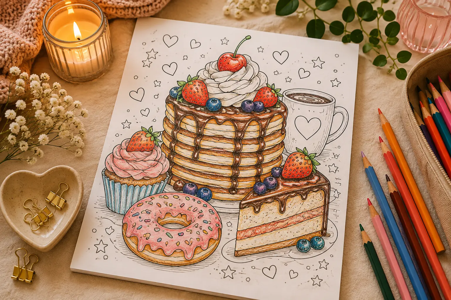 Food coloring pages