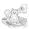 Funny Farting Feline Cat Farts Coloring Book - 40 Pages