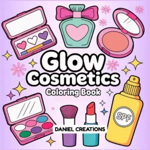 Glow Cosmatics Coloring Book - 40 Pages