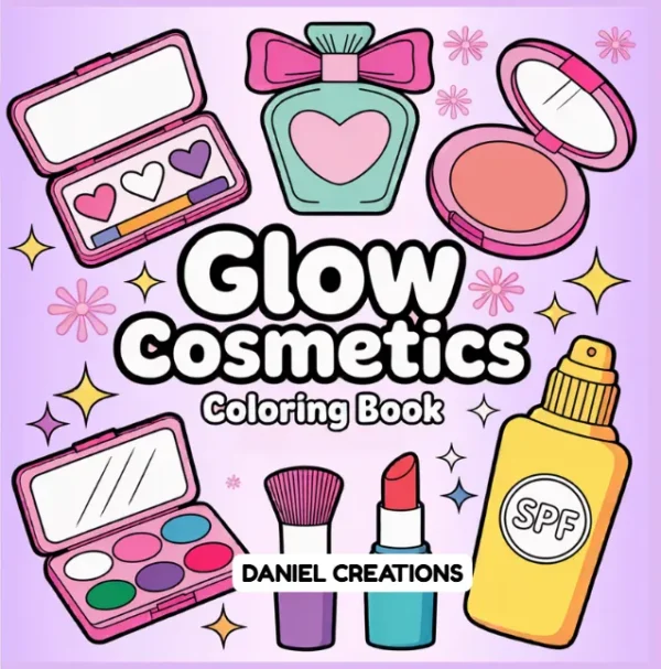 Glow Cosmatics Coloring Book - 40 Pages