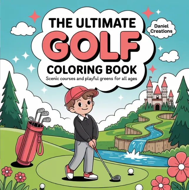 Golf Coloring Book