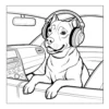 Dogs in Cars Coloring Book - 40 Pages
