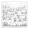 Herd Of Cows Colorado Springs Coloring Book - 40 Pages