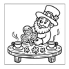 Leprechaun Tea Time St Patrick's Day Coloring Book - 40 Pages